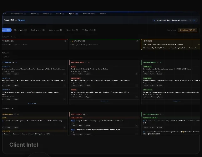 Client Intel — signals deployment